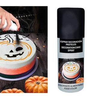 Fekete Lila Torta Dekorációs Spray Halloweenre,  100 ml