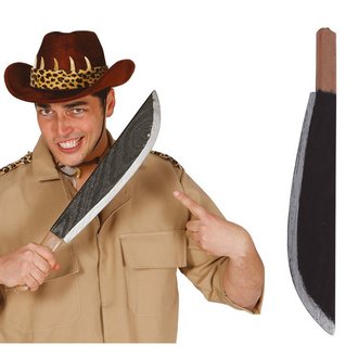 Fekete Machete Kiegészítő Halloweenre, 53 cm