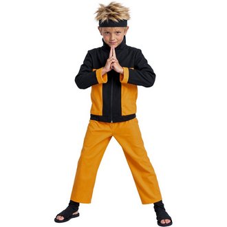 Fekete-Narancs Ninja Fiú Jelmez