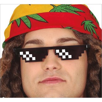 Fekete Pixel Szemüveg Videójáték Tematikára