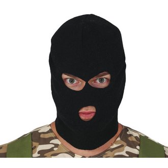Fekete Rabló Balaclava Maszk Felnőtteknek