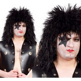 Fekete Rocker Férfi Paróka