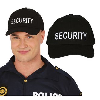 Fekete Security Baseball Sapka Felnőtteknek