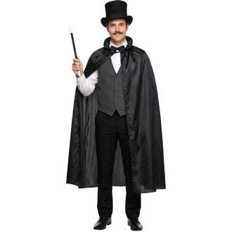 Fekete Vámpír Köpeny Unisex Felnőtteknek, 110 cm