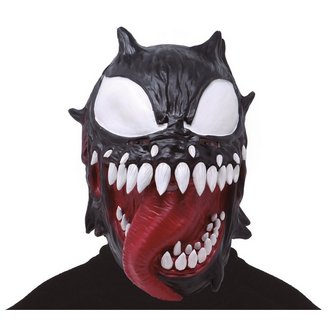 Fekete Venom Latex Maszk Felnőtteknek Halloweenre
