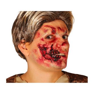 Fél Szájú Latex Seb Halloweenre