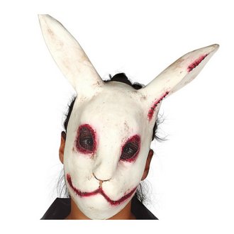 Félelmetes Latex Nyúl Maszk Halloweenre