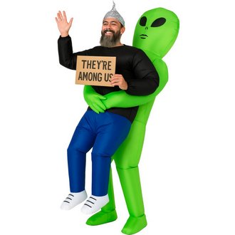 Felfújható Alien Visz Engem Jelmez Felnőtteknek