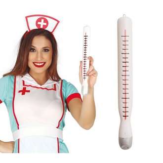 Felfújható Hőmérő Kiegészítő Orvos és Nővér Jelmezhez, 34 cm