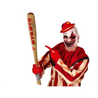 Felfújható Terror Bohóc Baseball Ütő Halloweenre, 75 cm