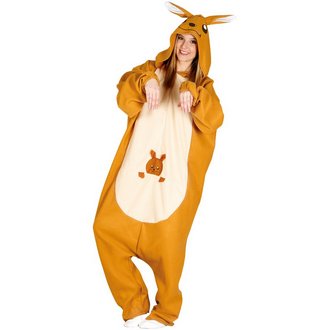 Felnőtt Unisex Kigurumimi Kenguru Jelmez