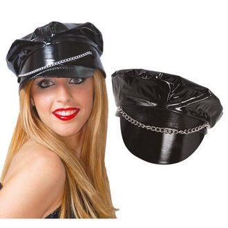 Fényes Vinyl Szadista Kalap Unisex Felnőtteknek