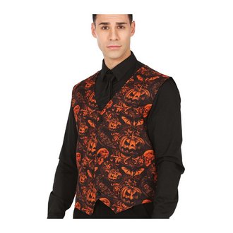 Férfi Halloween Mellény Tökökkel és Denevérekkel
