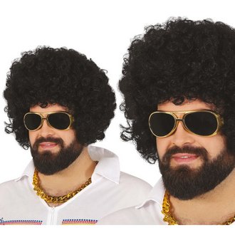Férfi Óriás Afro Paróka Rock and Roll Partira