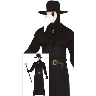 Férfi Pestisdoktor Jelmez Halloweenre