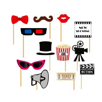 Filmes Fotókellék Szett Partikra, 12 db