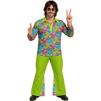 Flower Power Hippie Jelmez Férfiaknak