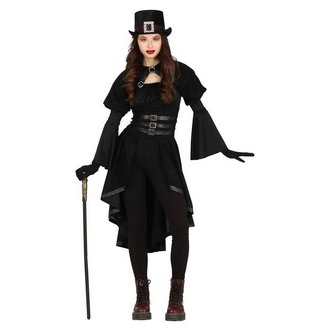 Gótikus Jelmez Szett Kalappal és Övvel Lányoknak Halloweenre