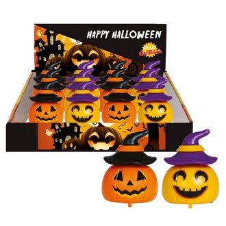 Gurulós Halloween Tök Figurák, 12 db, 6 cm