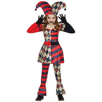 Gyémánt Harlekin Lány Jelmez Halloweenre