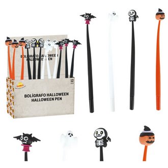 Halloween Golyóstoll Szett, 12 darabos, 22 cm