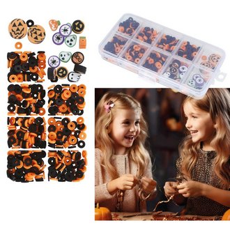 Halloween Karkötő Készítő Kreatív Szett Lányoknak, 512 darab