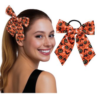 Halloween Mintás Masnis Hajgumi Nőknek