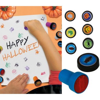 Halloween Pecsét Szett Gyerekeknek, 6 db, 4 cm