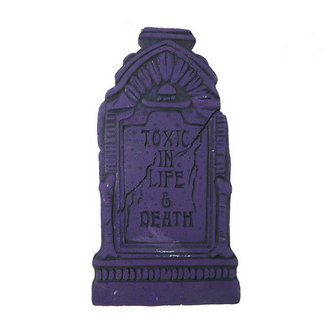 Halloween Sírkő Dekoráció 'Toxic In Life & Death', 43x22 cm