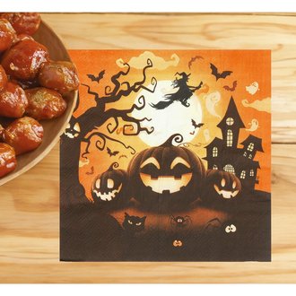 Halloween Szalvéta Szett, 20 db, 16x16 cm