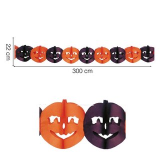 Halloween Tök Girland, 22 x 300 cm
