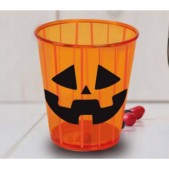 Halloween Tökfejes Műanyag Pohár, 9x10 cm