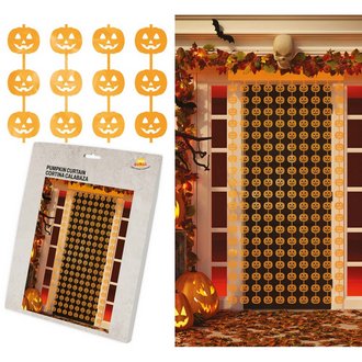 Halloween Tökös PVC Függöny, 100x200 cm