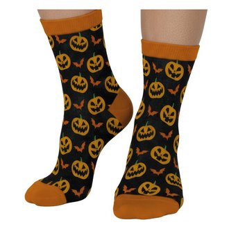 Halloween Tökös Zokni