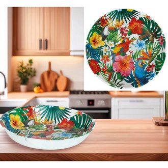 Hawai Műanyag Tál Nyári Partihoz, 32 cm
