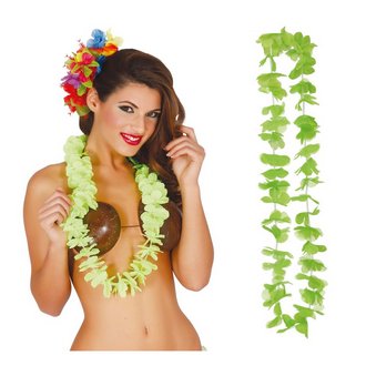 Hawaii Zöld Virágfüzér Nyaklánc Felnőtteknek