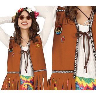 Hippie Női Mellény Kiegészítő Farsangra