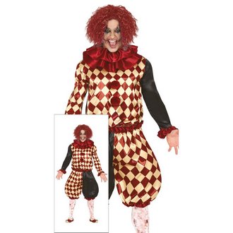 Horror Bohóc Férfi Jelmez Halloweenre