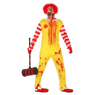 Horror Burger Bohóc Férfi Jelmez Halloweenre
