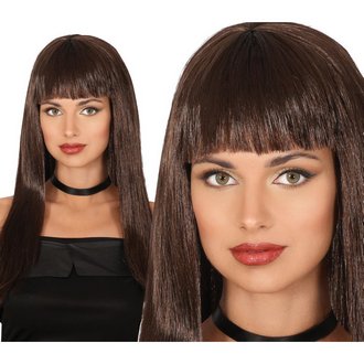 Hosszú Egyenes Barna Női Paróka