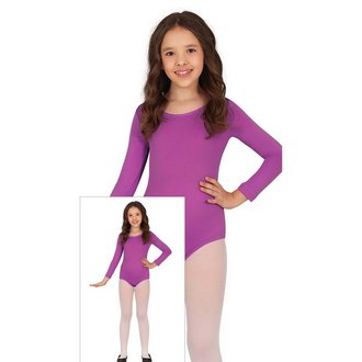 Hosszú Ujjú Lila Balett Dressz Lányoknak