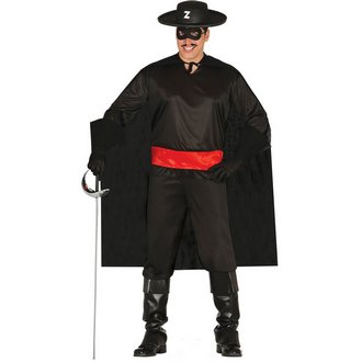 Zorro Férfi Jelmez Szett Farsangra