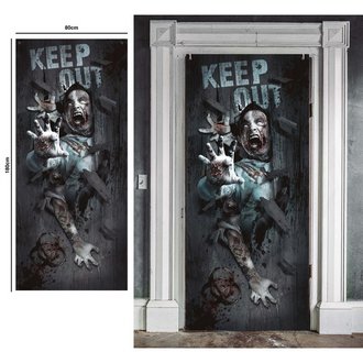 Ijesztő Apáca Ajtódísz Halloweenre, 80x180 cm