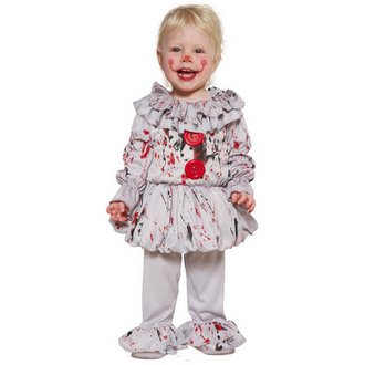 Ijesztő Bohóc Csecsemő Jelmez Halloweenre