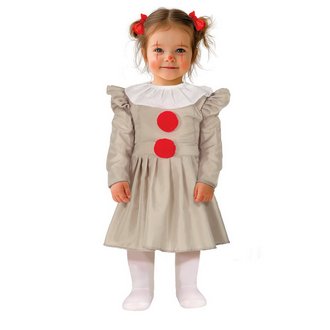 Ijesztő Bohóc Jelmez Csecsemő Lányoknak Halloweenre