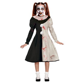 Ijesztő Bohóc Jelmez Lányoknak Halloweenre
