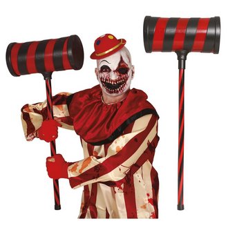Ijesztő Bohóc Kalapács Halloweenre, 79 cm