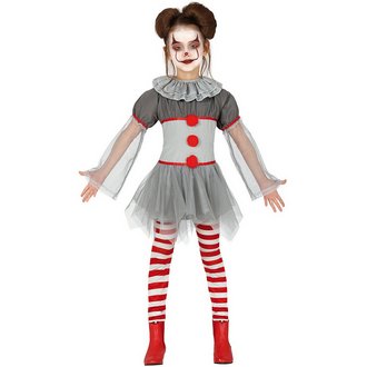 Ijesztő Bohóc Lány Jelmez Halloweenre