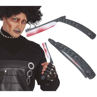 Ijesztő Borotvakés Kiegészítő Halloweenre, 30 cm