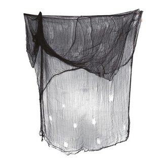 Ijesztő Fekete Halloween Dekorációs Szövet, 200x500 cm